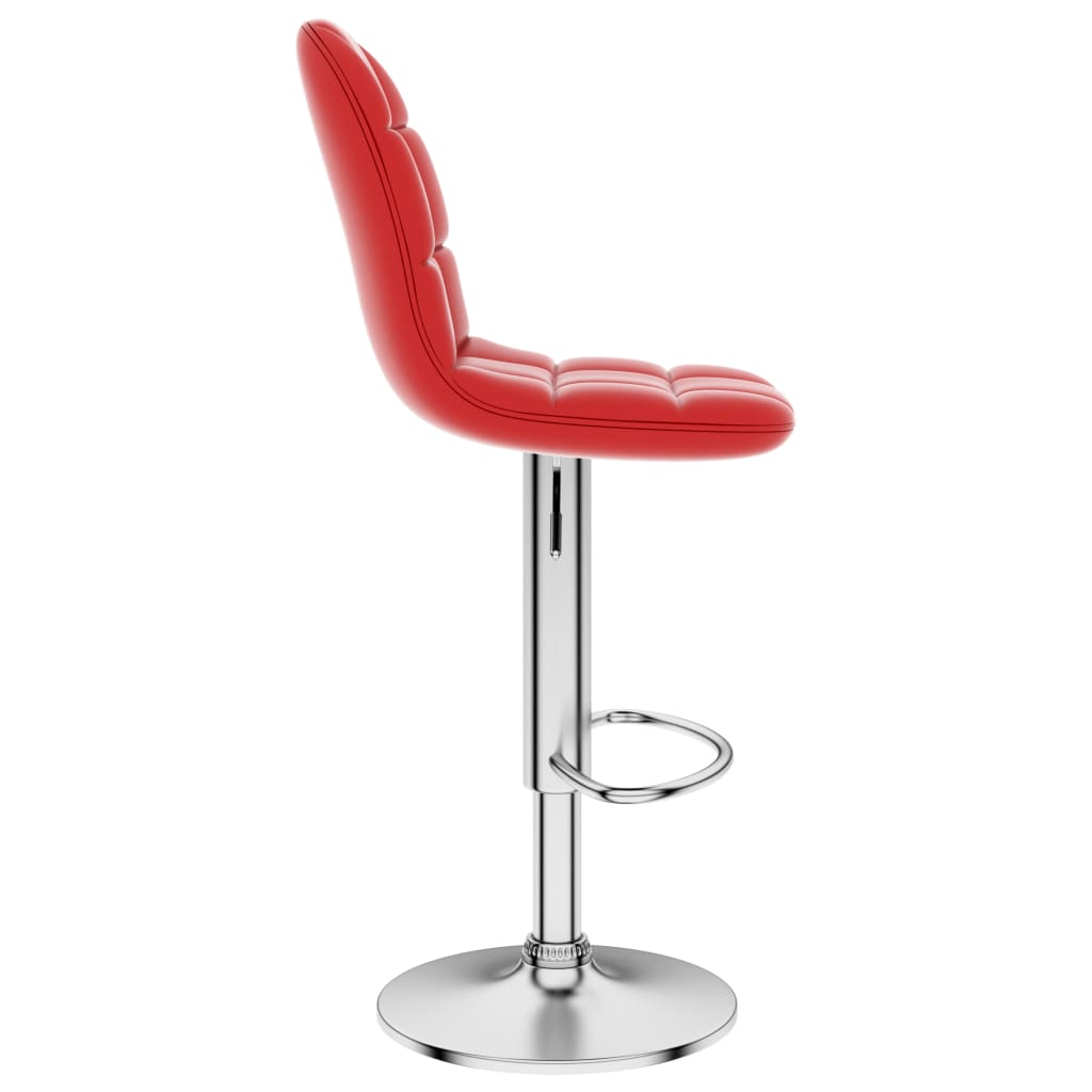 vidaXL Barová stolička, vínovo červená, umelá koža