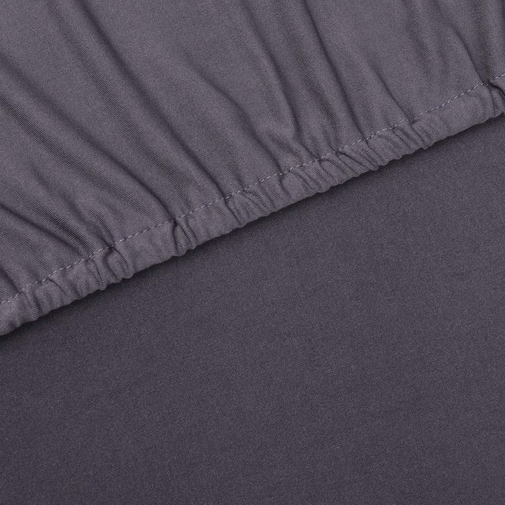 vidaXL Naťahovací poťah na pohovku, antracitový, polyester