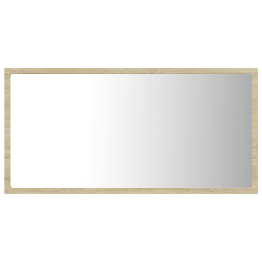 vidaXL LED kúpeľňové zrkadlo dubu sonoma 80x8,5x37 cm, akryl