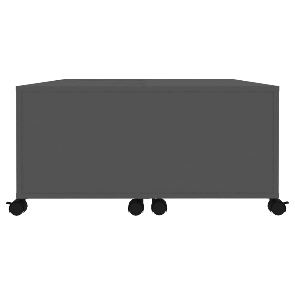 vidaXL Konferenčný stolík sivý 75x75x38 cm drevotrieska