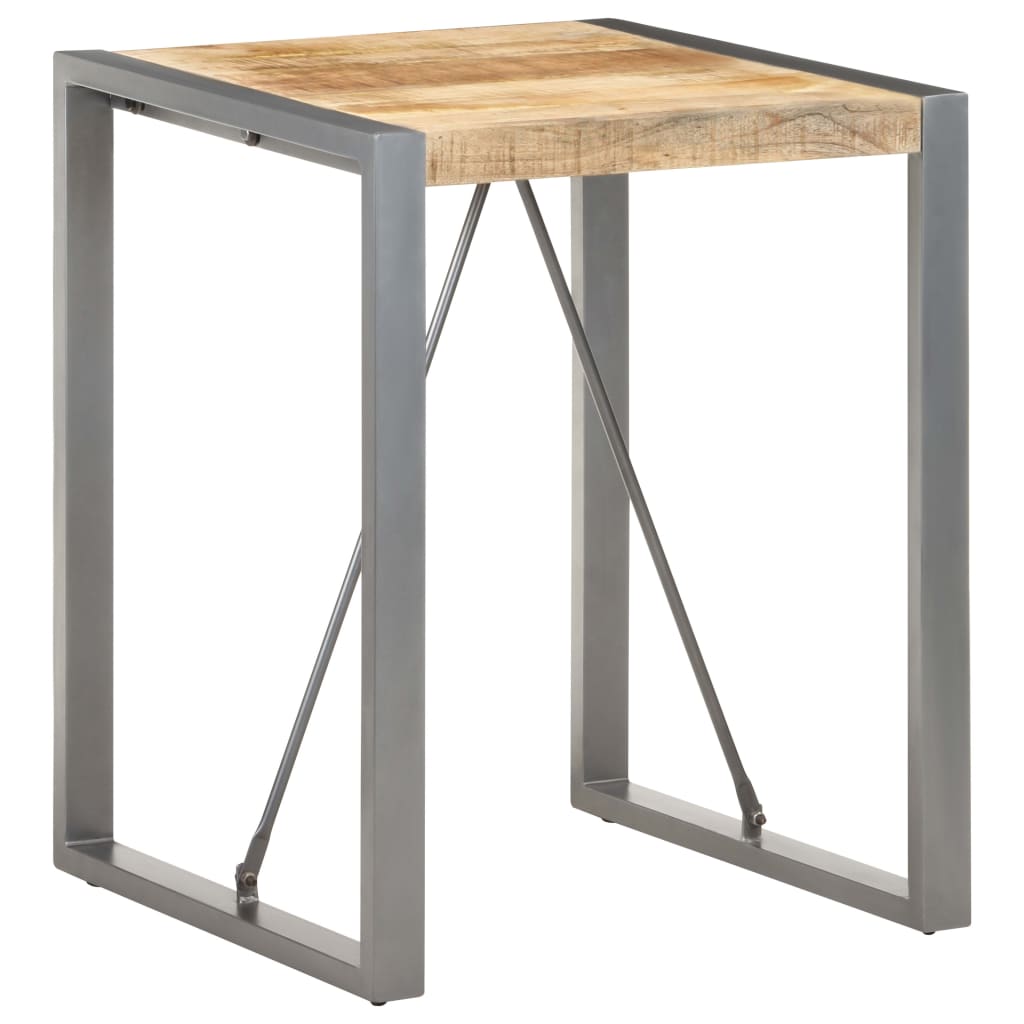 vidaXL Jedálenský stôl 60x60x75 cm, surový mangový masív