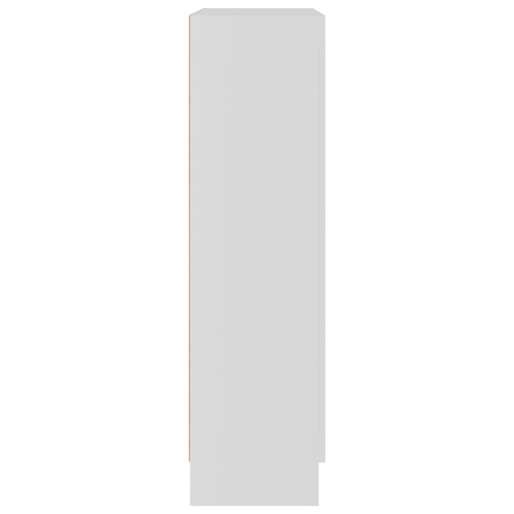 vidaXL Knižnica, biela 82,5x30,5x115 cm, kompozitné drevo