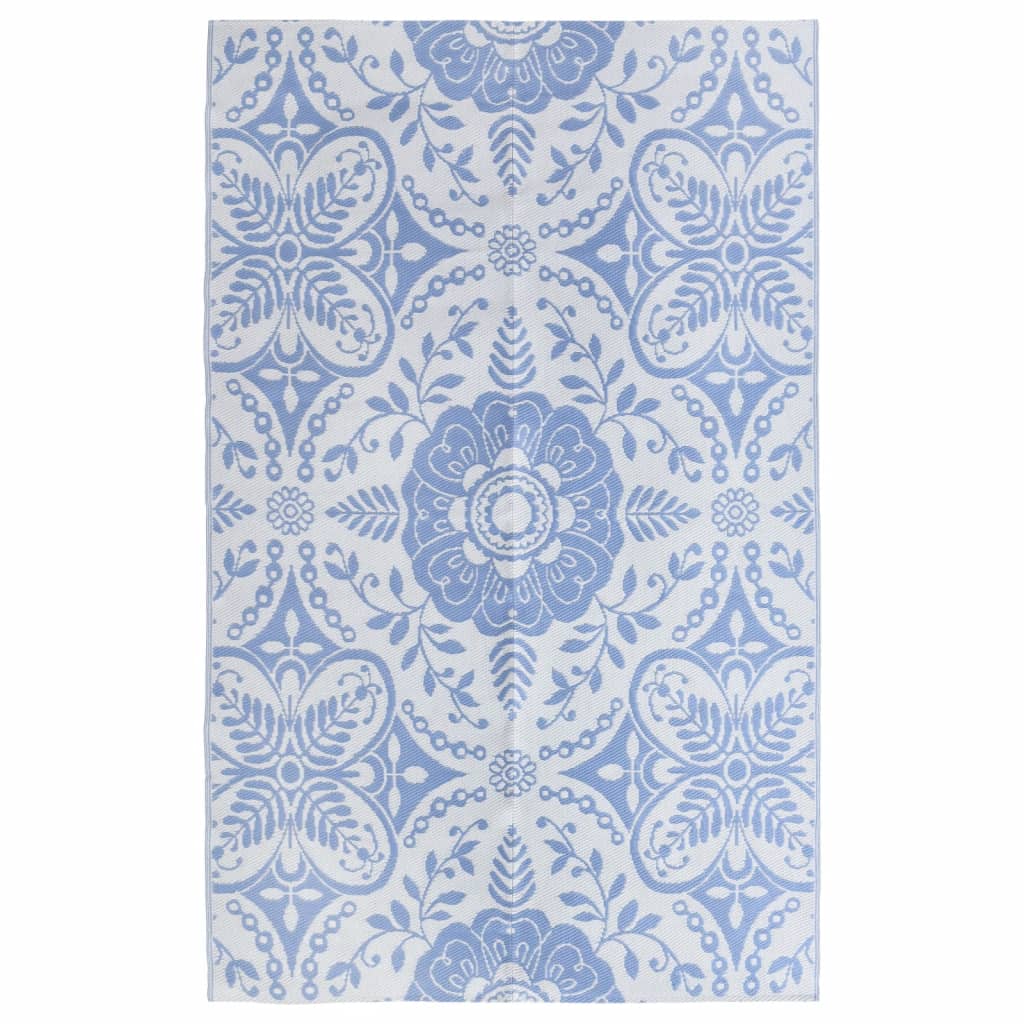 vidaXL Vonkajší koberec detský modrý 190x290 cm PP