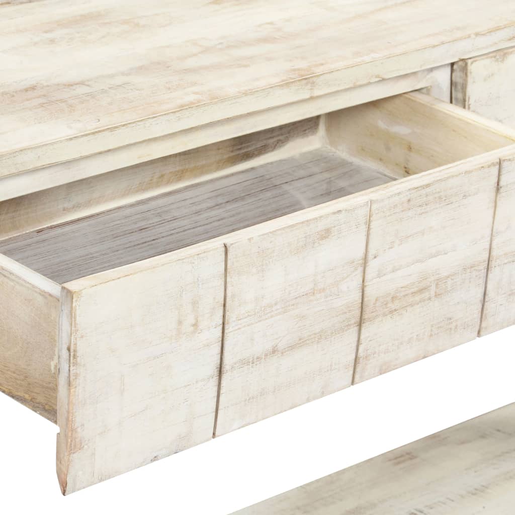 vidaXL Príručný stolík 120x35x75 cm masívne mangovníkové drevo
