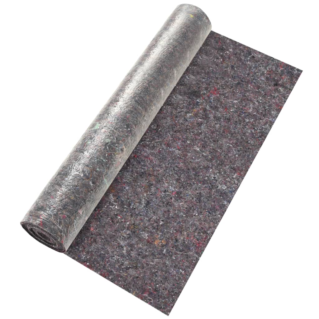 vidaXL Ochranný koberec, fleece, 2 ks, 50 m, 180 g/m², sivý