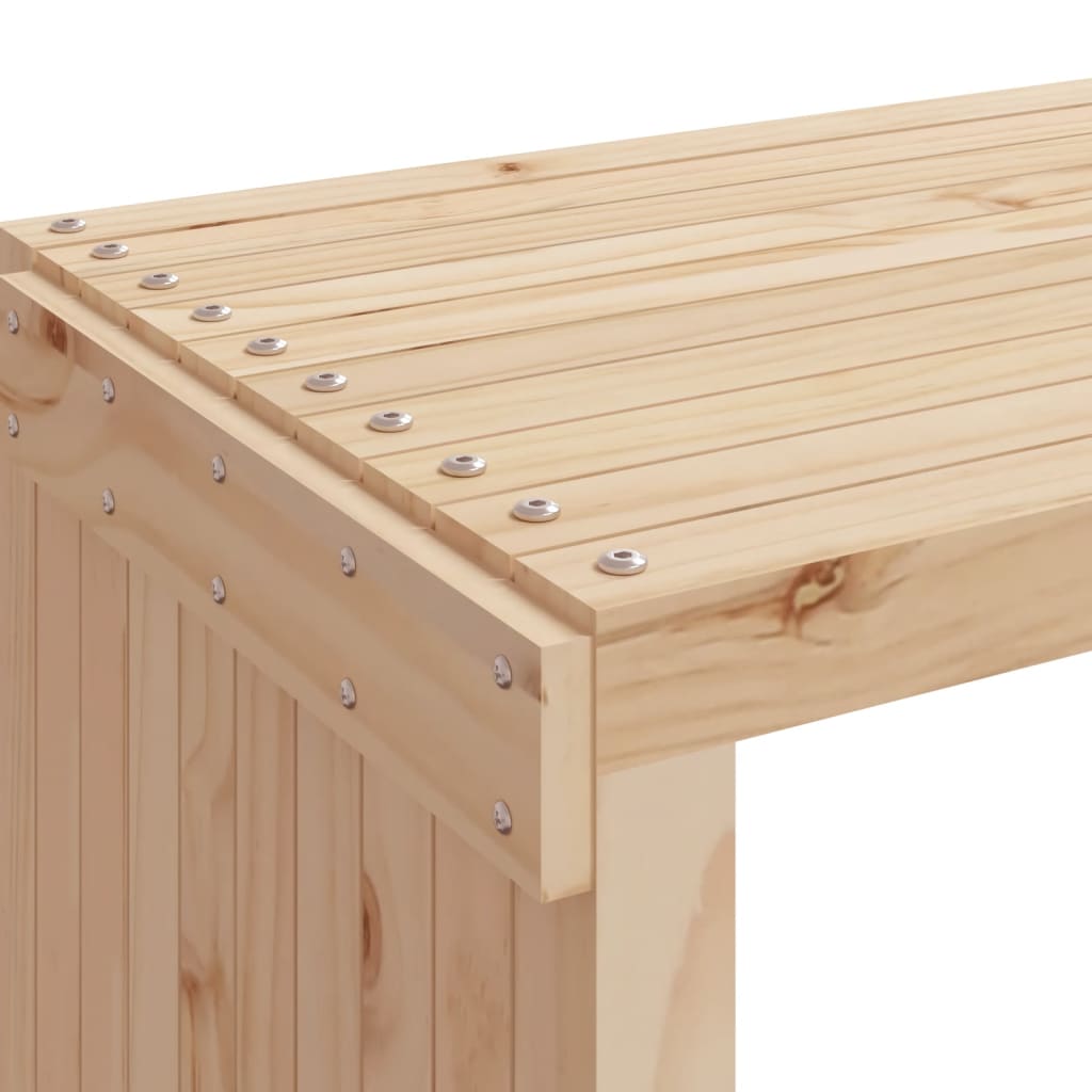 vidaXL Záhradná lavička výsuvná 212,5x40,5x45 cm masívna borovica