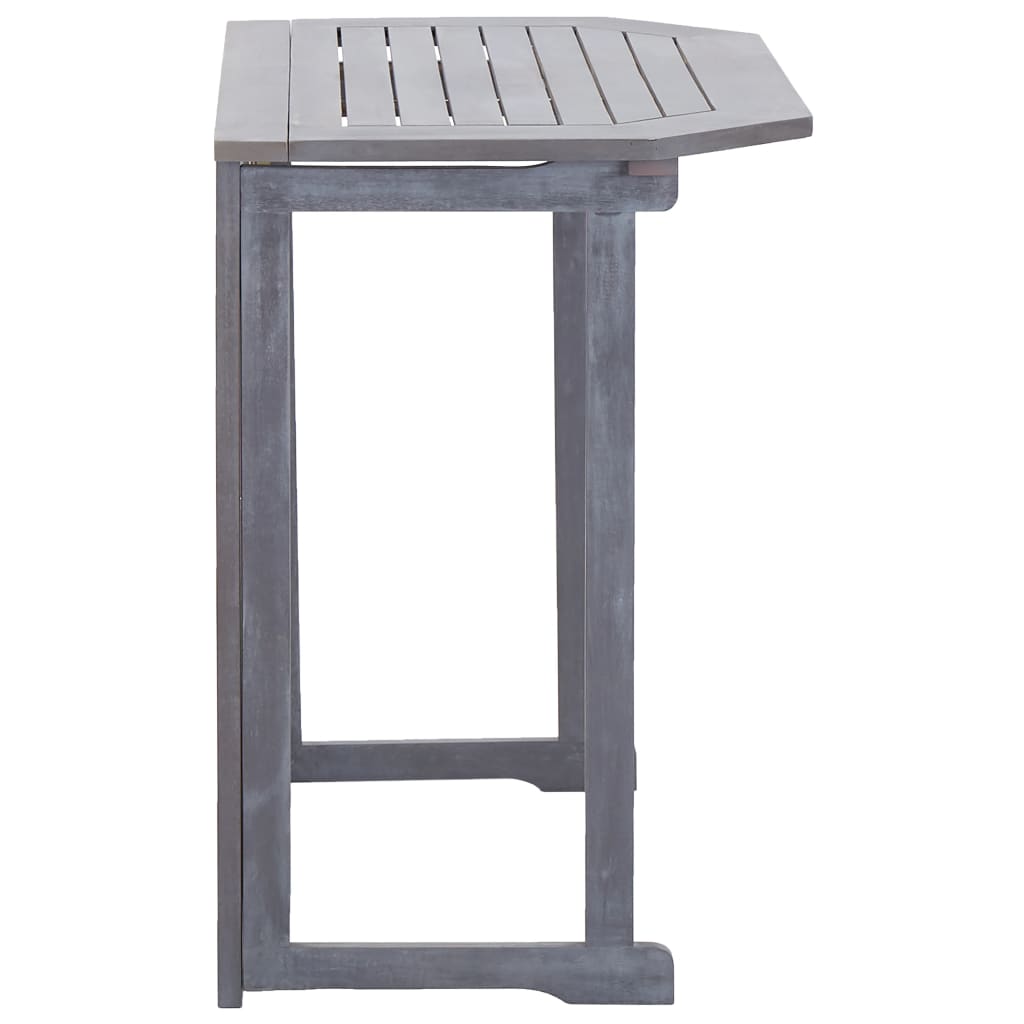 vidaXL Skladací balkónový stôl 90x50x74 cm akáciový masív