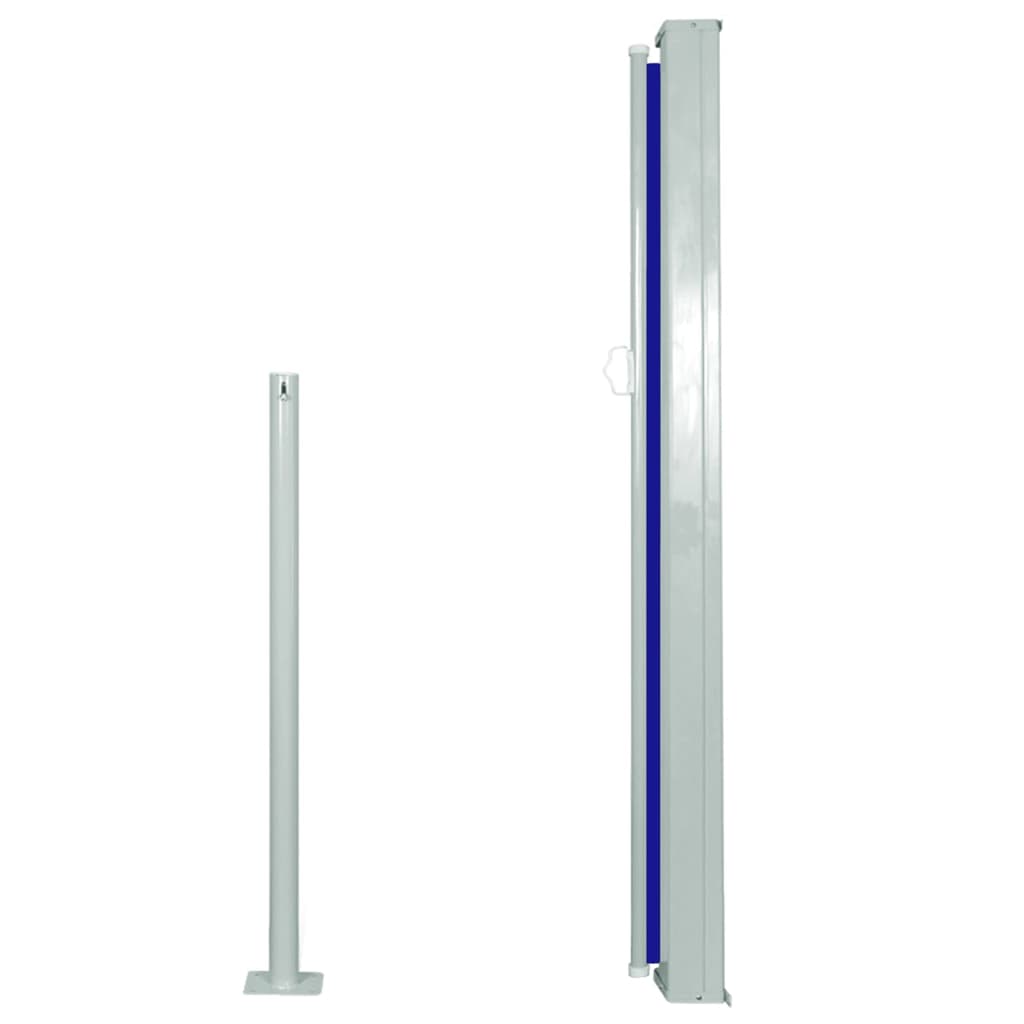 vidaXL Zaťahovacia bočná markíza 120 x 300 cm modrá
