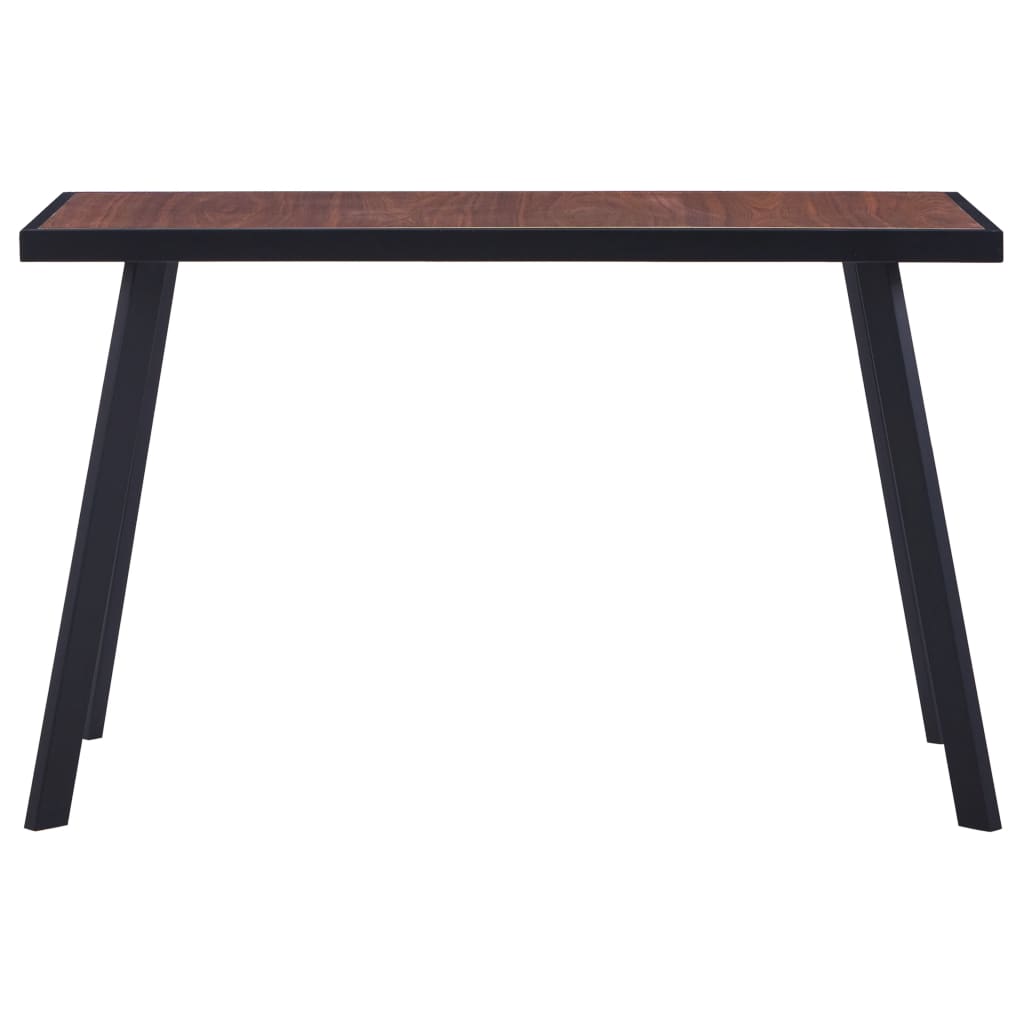 vidaXL Jedálenský stôl, prírodný a čierny 120x60x75 cm, MDF