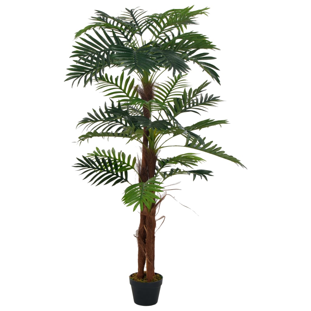 vidaXL Umelá rastlina palma s kvetináčom zelená 165 cm