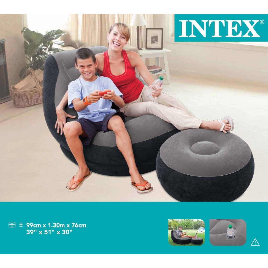 Intex Nafukovacie kreslo s podnožkou Ultra Lounge Relax 68564NP