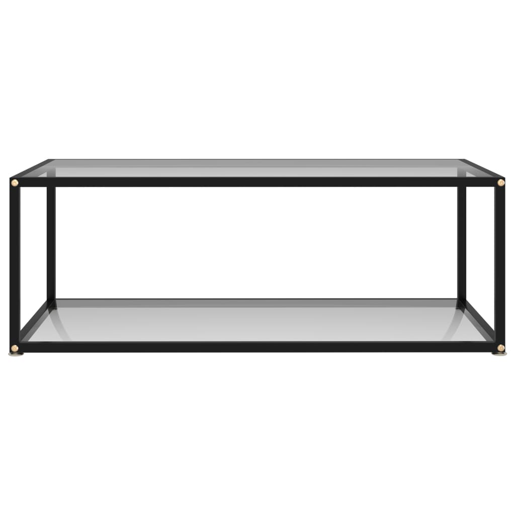 vidaXL Konferenčný stolík, priehľadný 100x50x35cm, tvrdené sklo