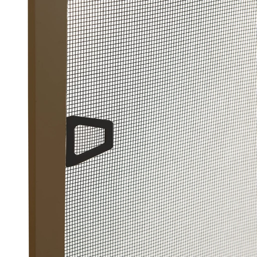 vidaXL Okenná sieťka proti hmyzu hnedá 80x100 cm