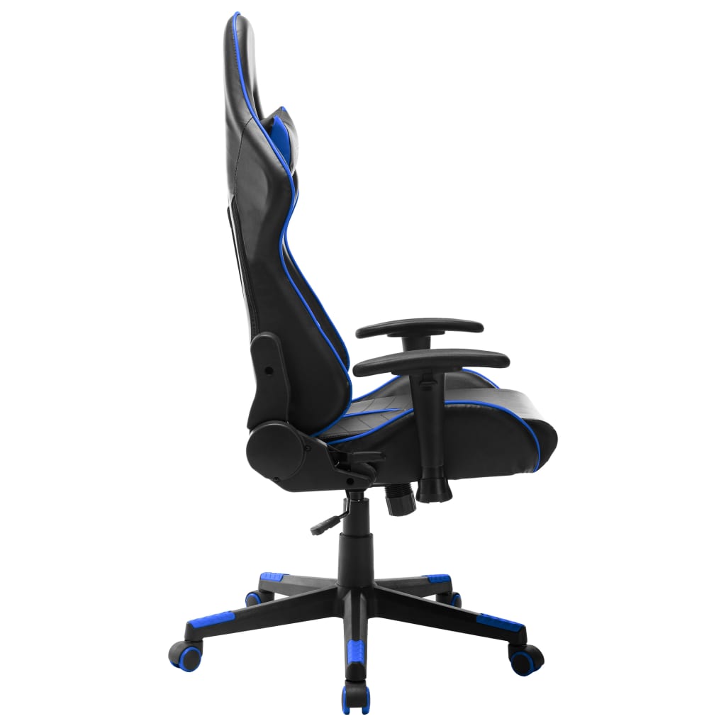 vidaXL Herná stolička čierno-modrá umelá koža