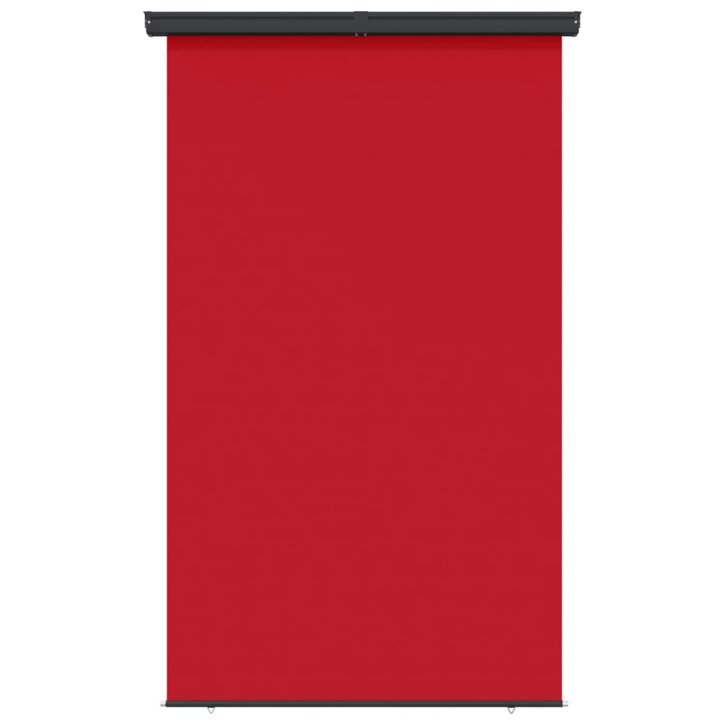 vidaXL Bočná markíza na balkón 170x250 cm červená