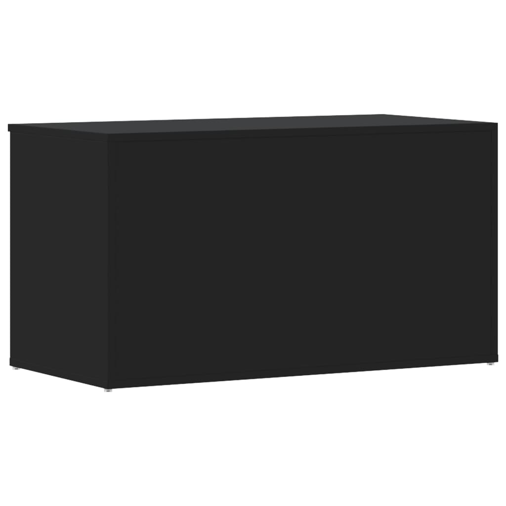 vidaXL Úložná truhlica, čierna 84x42x46 cm, kompozitné drevo