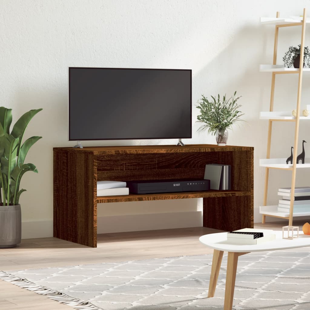 vidaXL TV skrinka hnedý dub 80x40x40 cm kompozitné drevo