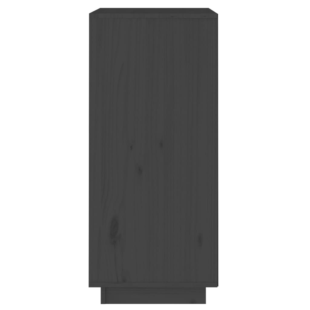 vidaXL Komoda sivá 38x35x80 cm borovicový masív