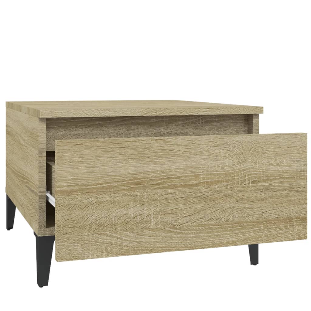vidaXL Bočný stolík dub sonoma 50x46x35 cm spracované drevo