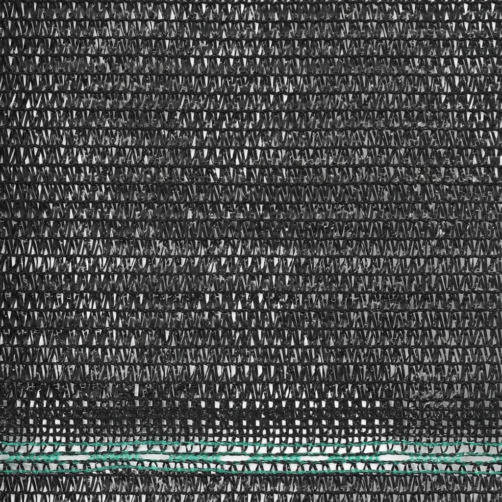vidaXL Zástena na tenisový kurt, HDPE 1,8x100 m, čierna