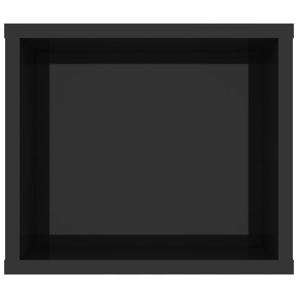 vidaXL Závesná TV skrinka lesklá čierna 100x30x26,5cm kompozitné drevo