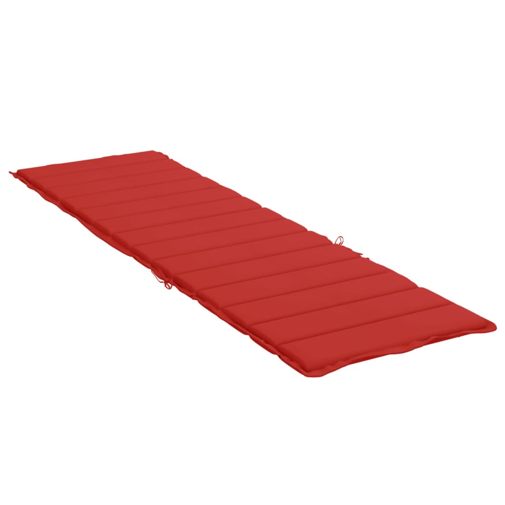 vidaXL Podložka na ležadlo, červená 200x70x3 cm, oxfordská látka