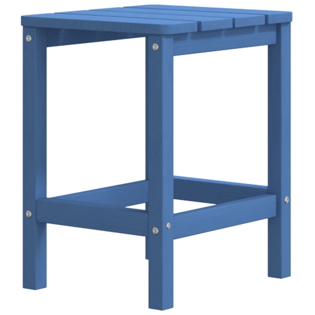 vidaXL Záhradný stôl Adirondack modrý 38x38x46 cm HDPE