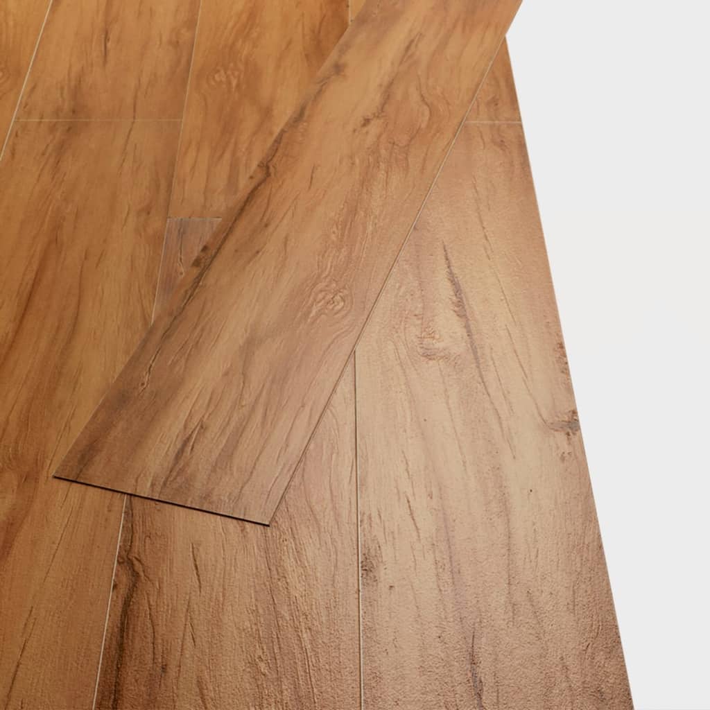 vidaXL Nesamolepiace podlahové dosky, PVC 5,26 m² 2 mm, prírodný brest