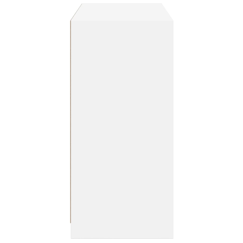 vidaXL Šatník biely 77x48x102 cm kompozitné drevo