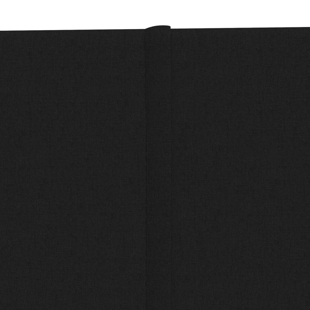 vidaXL Nástenné panely 12 ks čierne 60x30 cm látka 2,16 m²