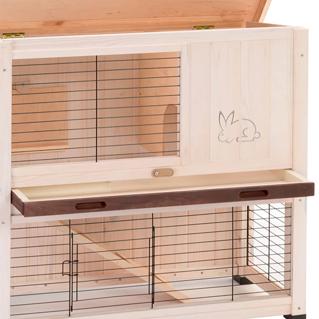 Ferplast Králikáreň Ranch 100 Basic biela 92x47x81 cm 57090000