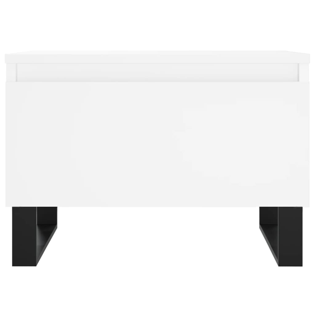 vidaXL Konferenčný stolík biely 50x46x35 cm kompozitné drevo