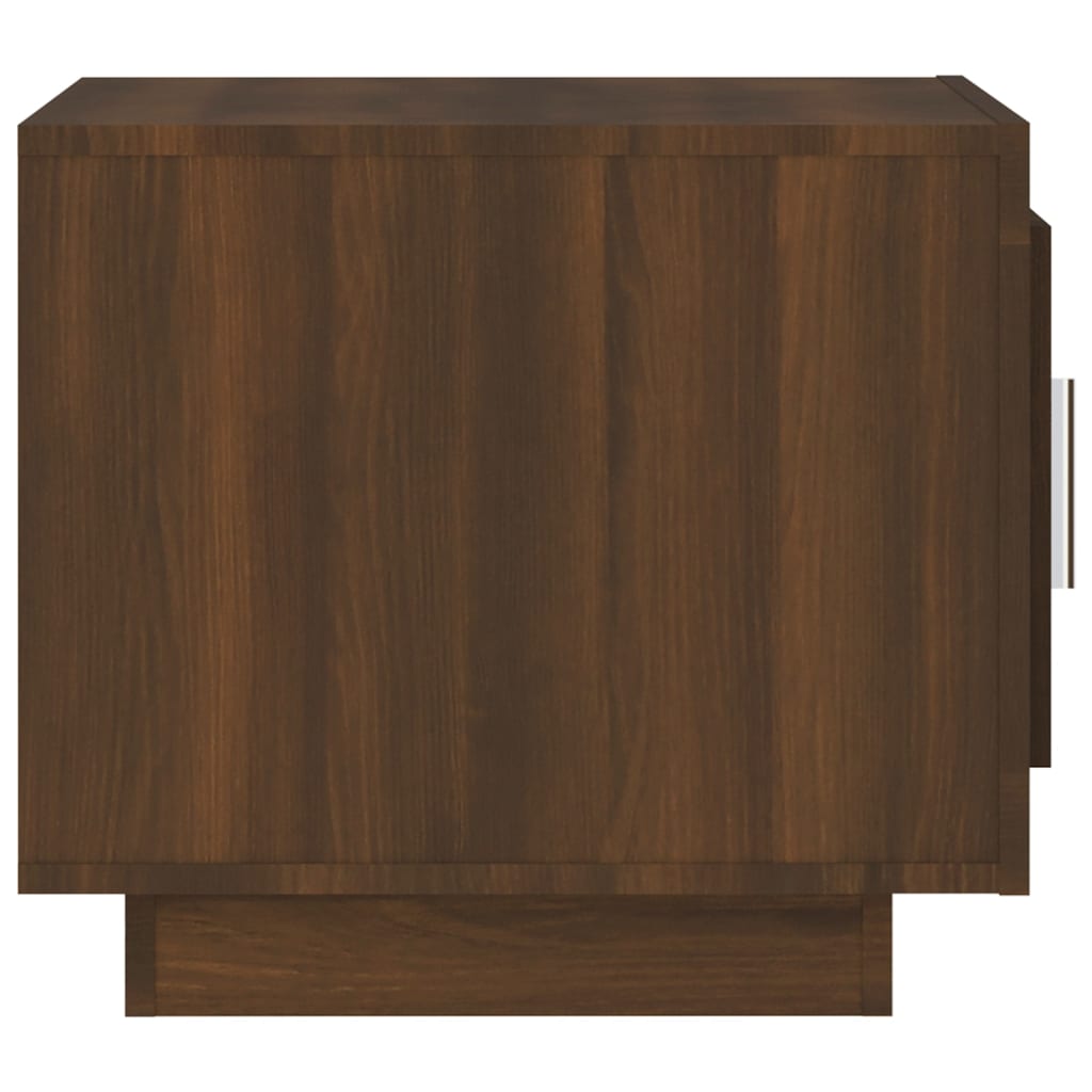 vidaXL Konferenčný stolík hnedý dub 51x50x45 cm spracované drevo