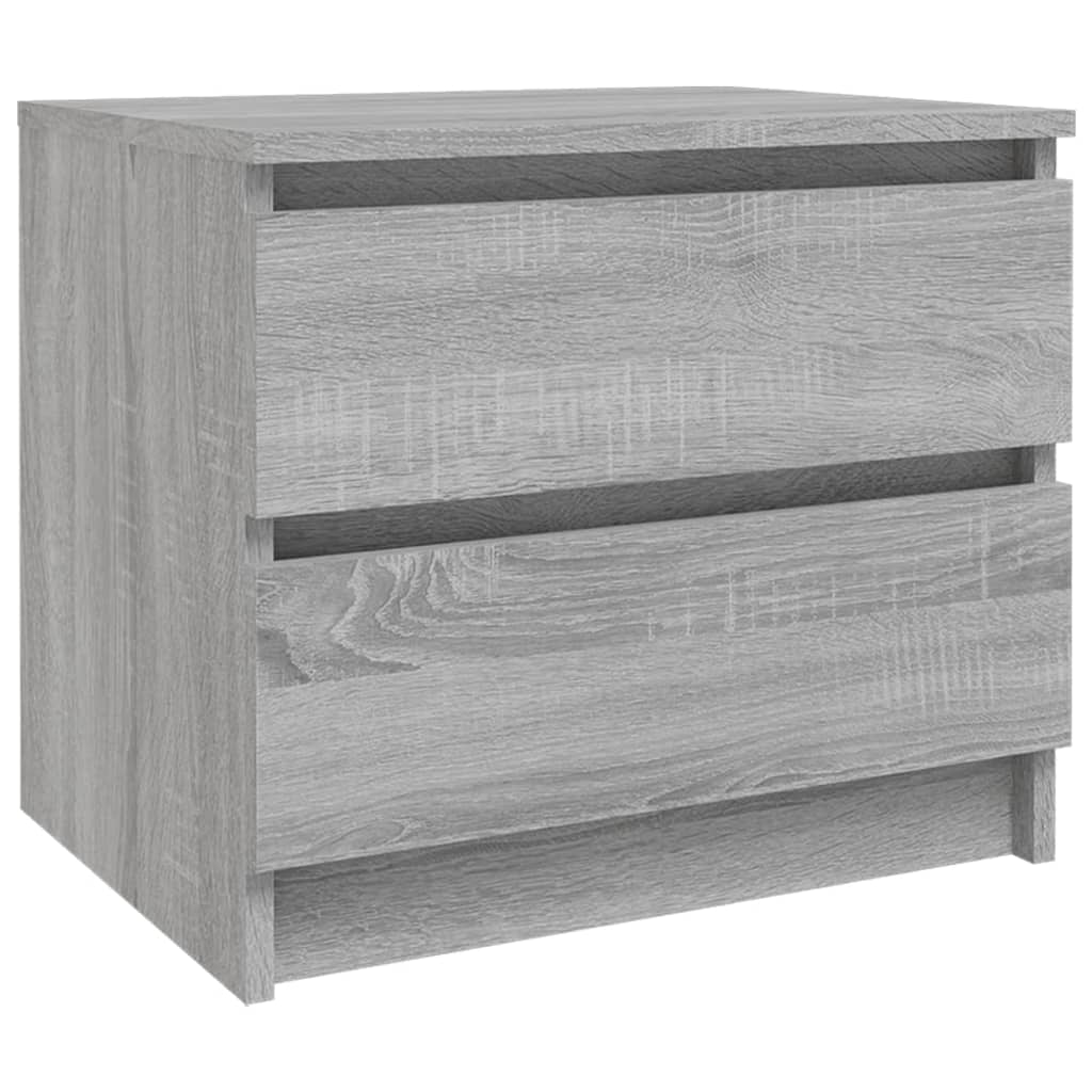 vidaXL Nočné stolíky 2ks sivý dub sonoma 50x39x43,5cm spracované drevo