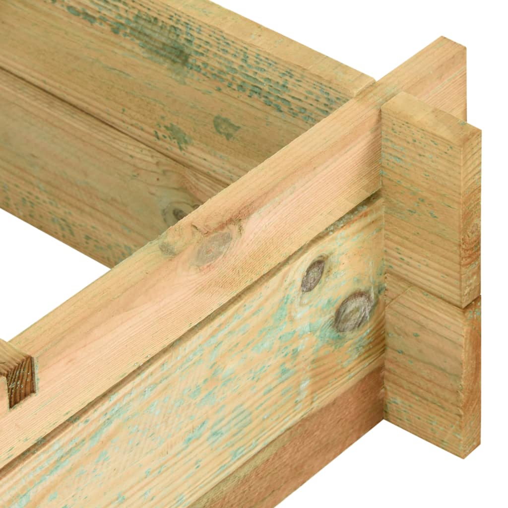 vidaXL Vyvýšený záhon 90x90x20 cm, impregnované drevo