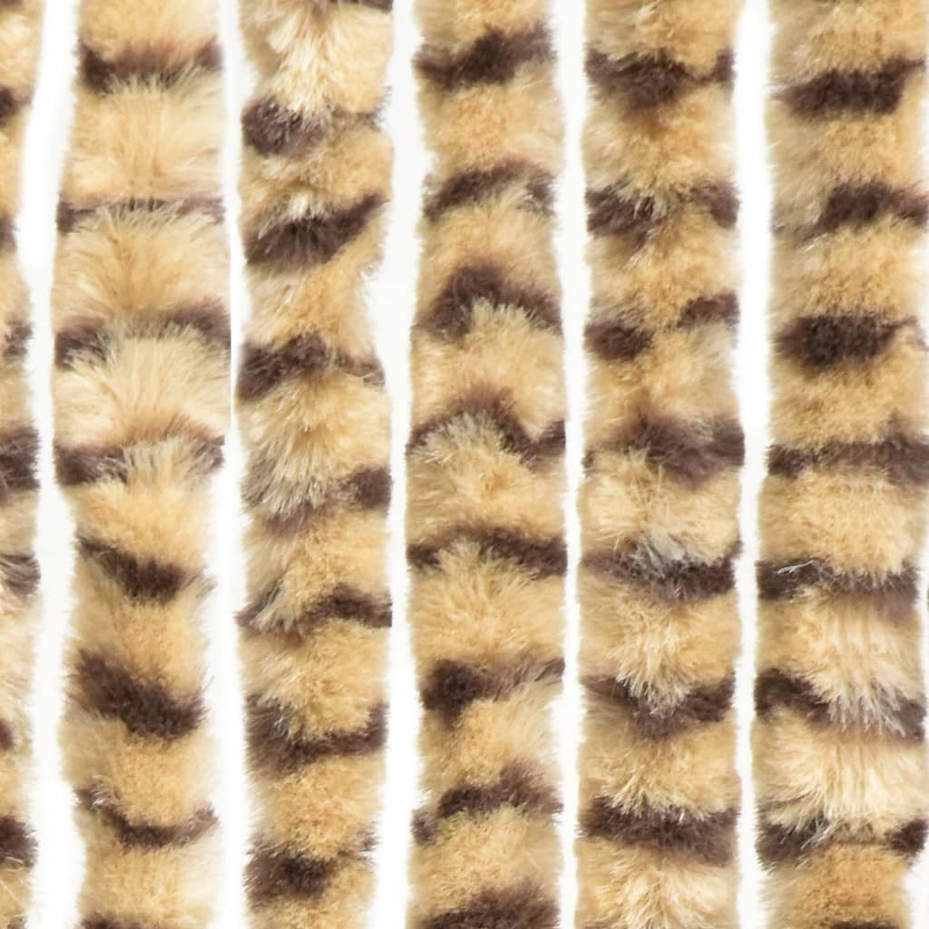 vidaXL Záves proti hmyzu, béžový a hnedý 100x220 cm, ženilka