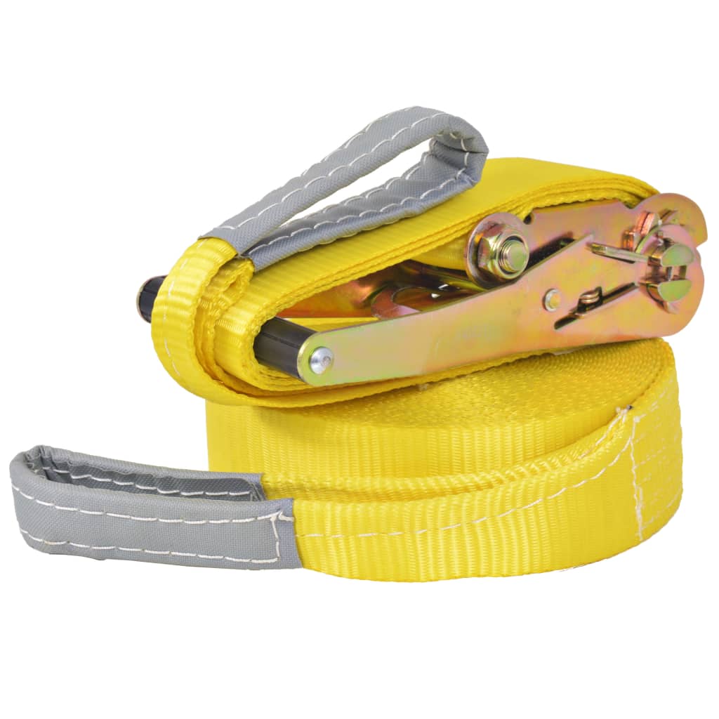 vidaXL Žlté lano na chodenie/slackline, 15 m x 50 mm, 150 kg