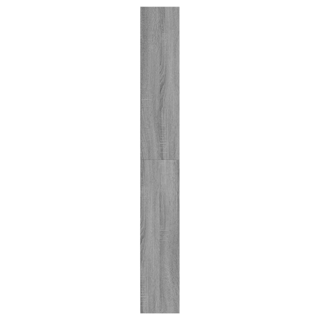 vidaXL Botník sivý dub sonoma 60x21x163,5 cm kompozitné drevo