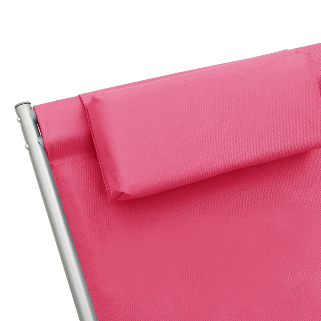 vidaXL Hojdacie stoličky 2 ks oceľové ružové