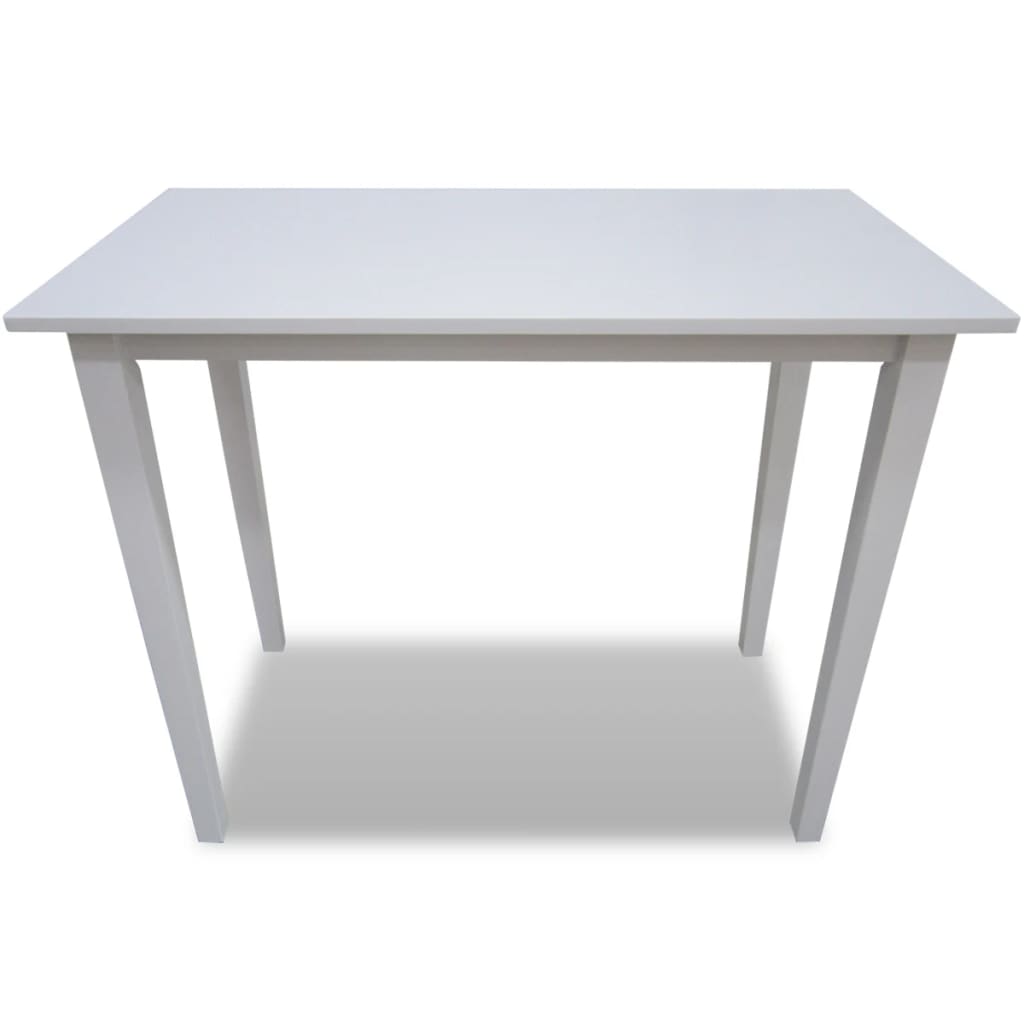 vidaXL Drevený barový stôl, biely