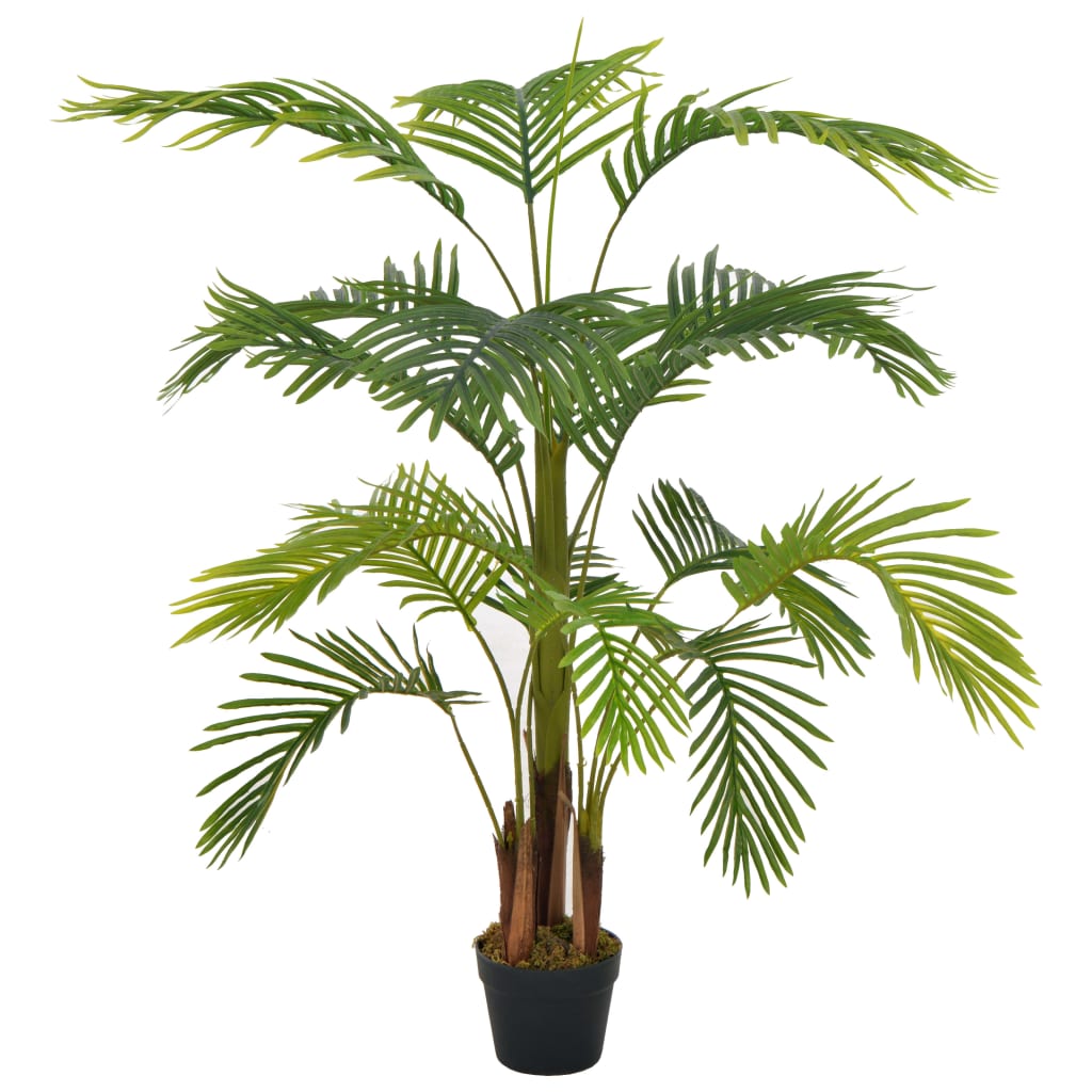 vidaXL Umelá rastlina, palma s kvetináčom, zelená 120 cm
