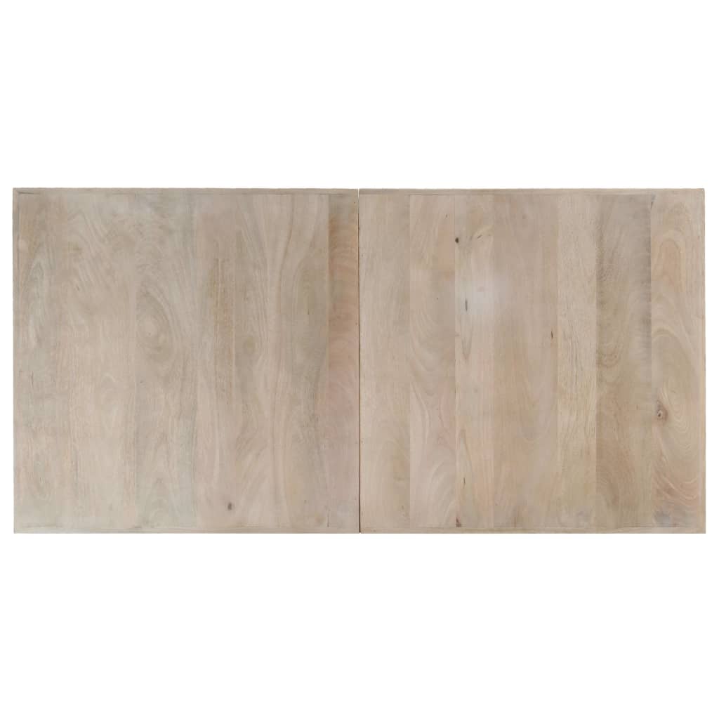 vidaXL Jedálenský stôl 140x70x75 cm bielené mangovníkové drevo