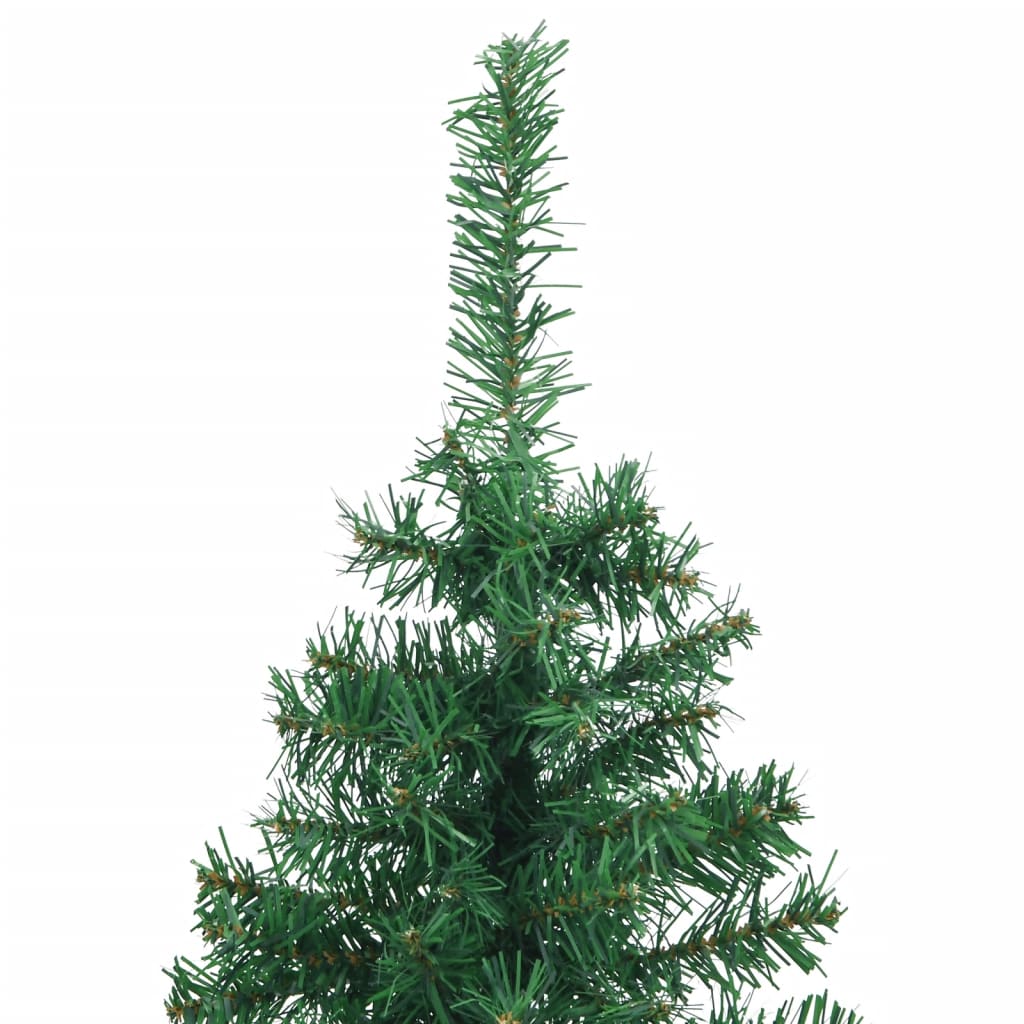 vidaXL Rohový umelý vianočný stromček zelený 120 cm PVC