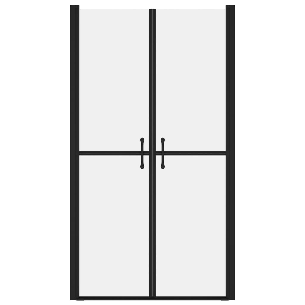 vidaXL Sprchové dvere mliečne ESG (88-91)x190 cm