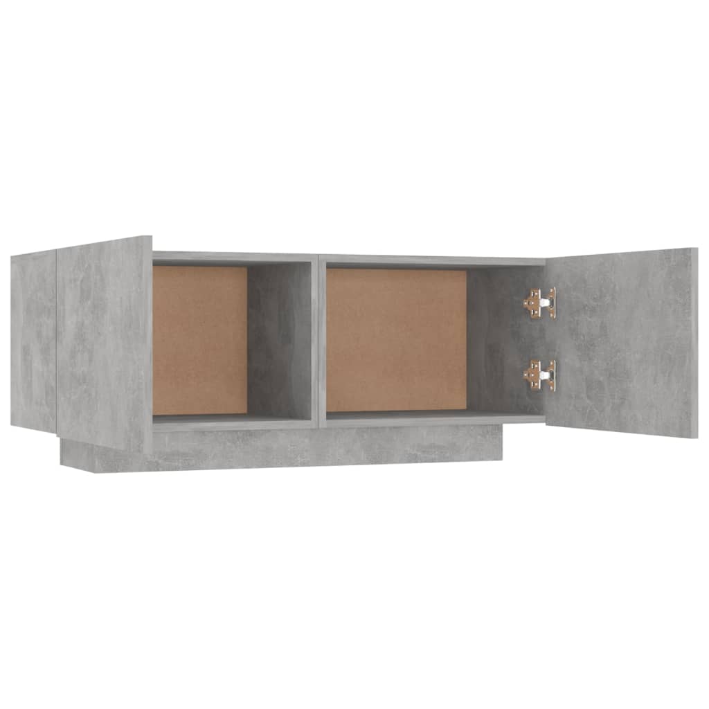 vidaXL Nočný stolík betónovosivý 100x35x40 cm drevotrieska
