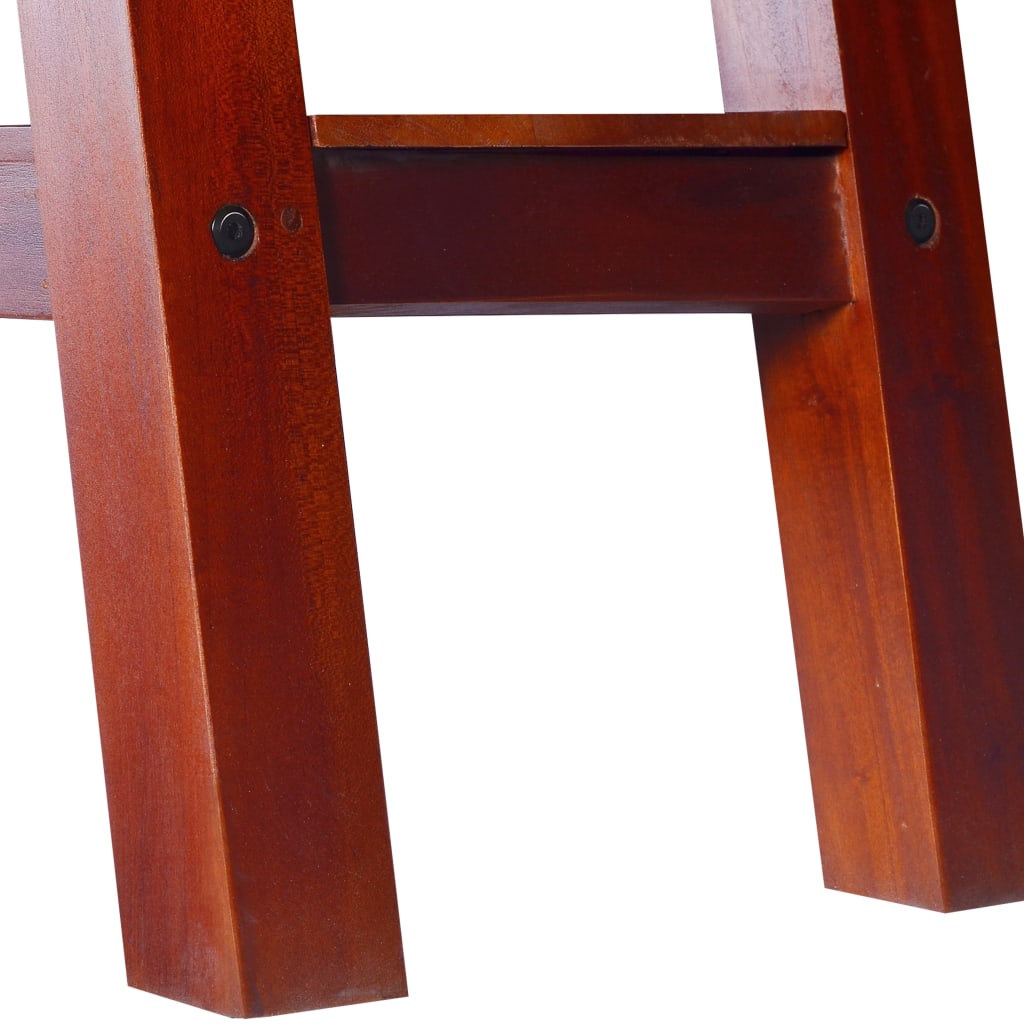 vidaXL Konzolový stolík klasický hnedý 90x30x75 cm mahagónový masív