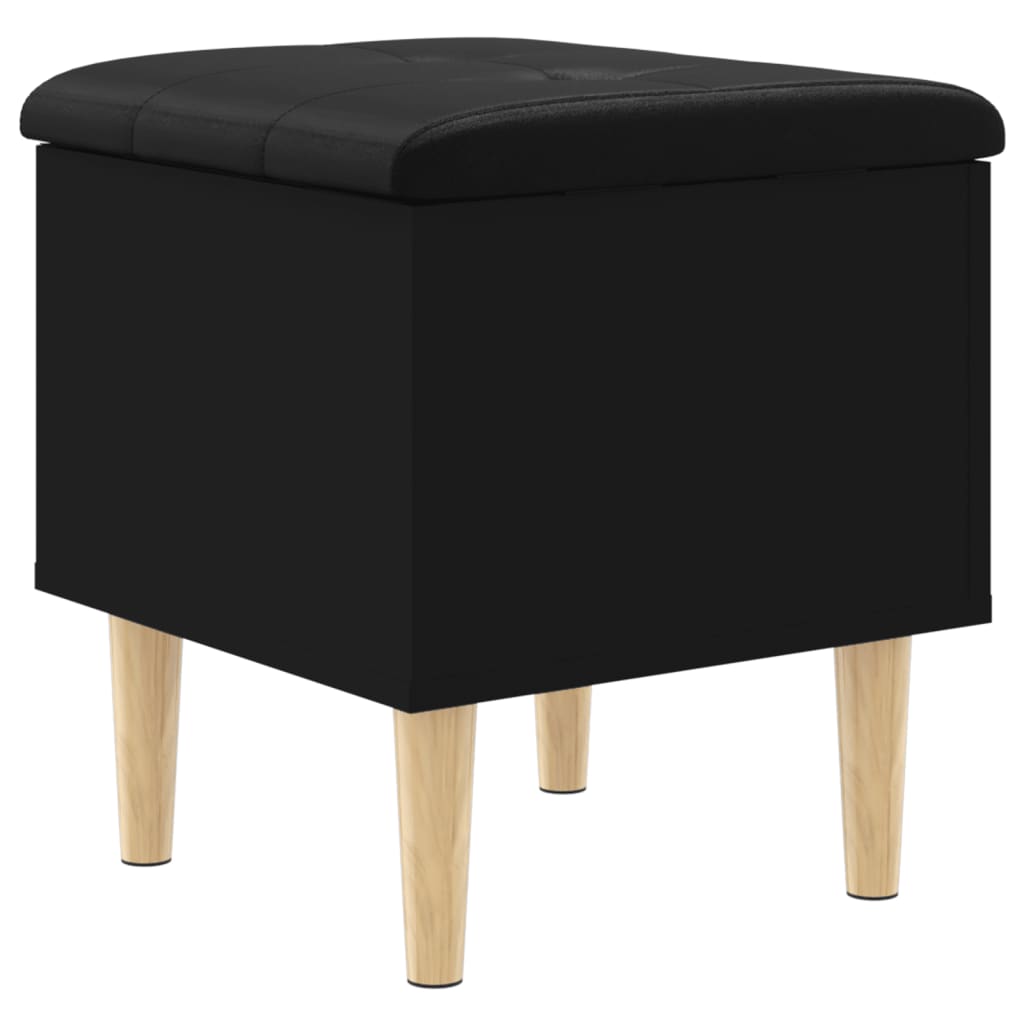 vidaXL Úložná lavička čierna 42x42x46 cm kompozitné drevo