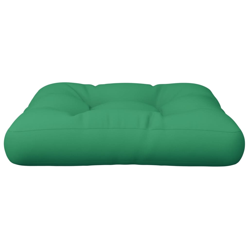 vidaXL Podložka na paletový nábytok, zelená 60x60x12 cm, látka