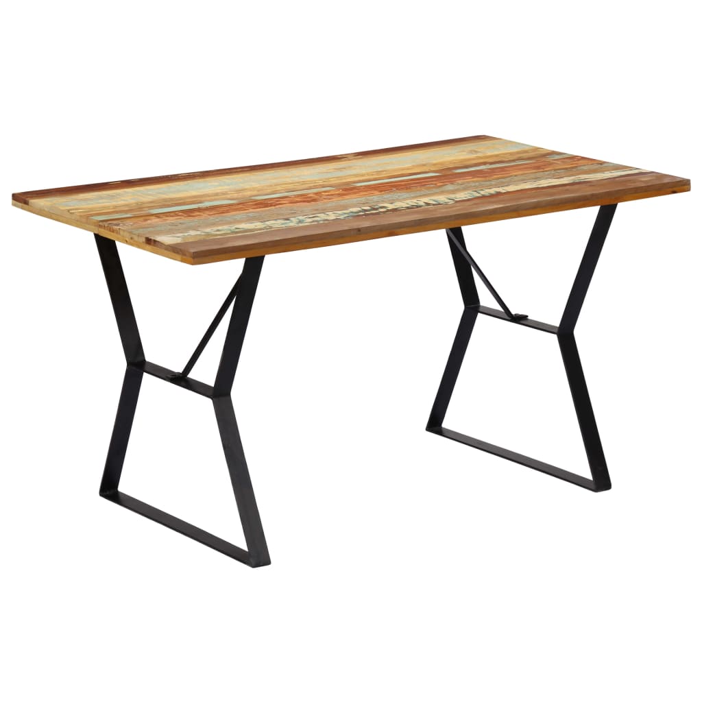 vidaXL Jedálenský stôl 140x80x76 cm, recyklovaný masív
