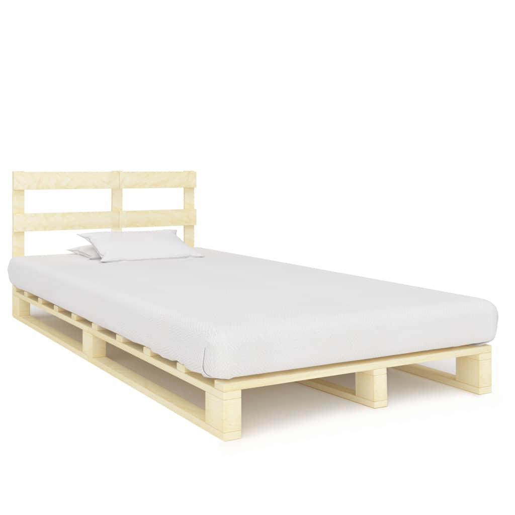 vidaXL Paletový posteľný rám, borovicový masív 120x200 cm